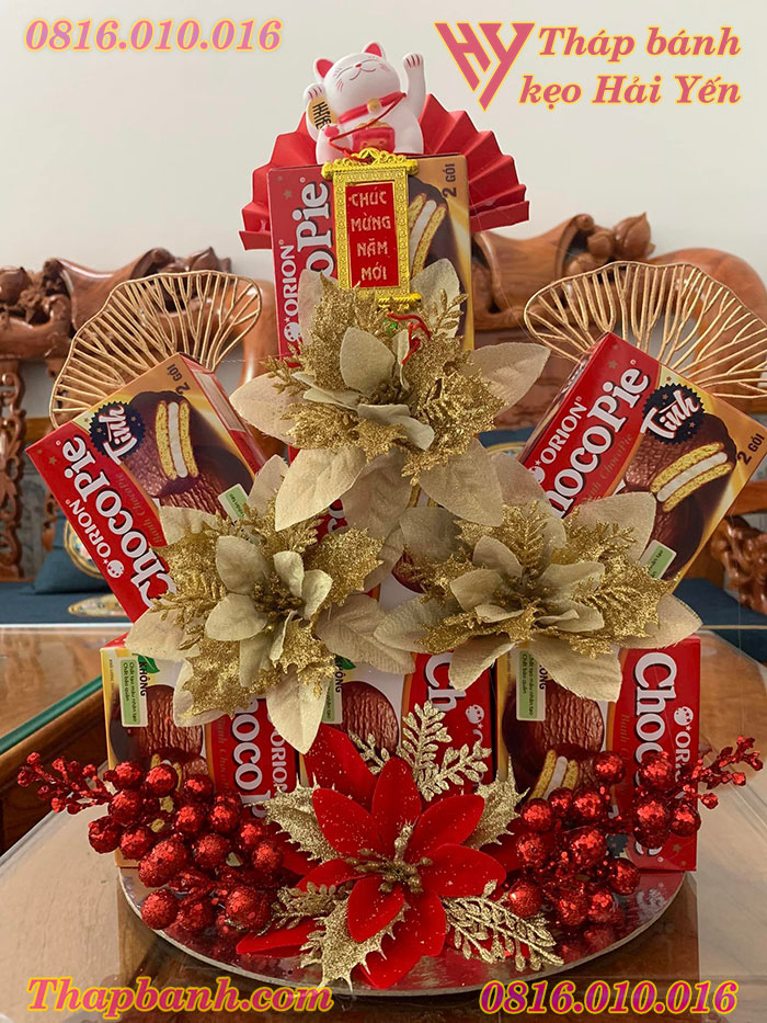 Tháp bánh kẹo Chocopie tài lộc