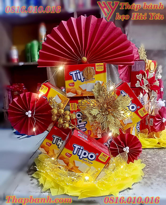 Địa chỉ cung cấp tháp bánh kẹo Tipo tài lộc đẹp, giá rẻ!