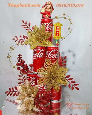 Tháp nước ngọt coca cola 3 tầng