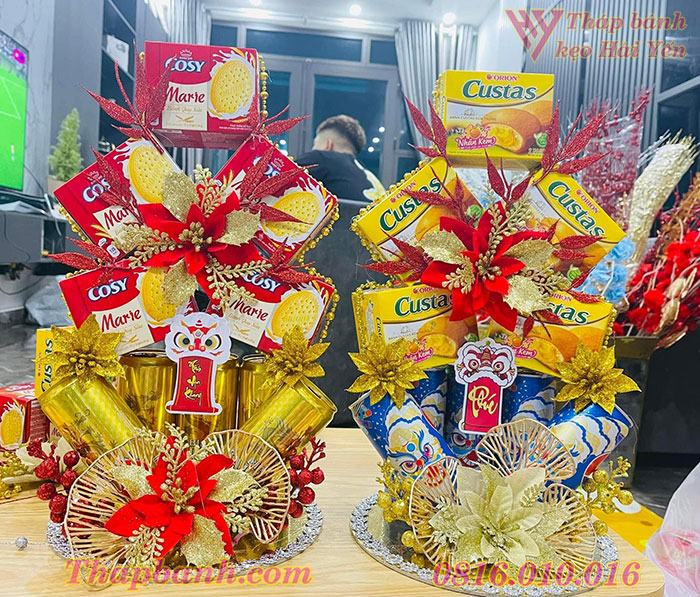 Mẫu tháp nước ngọt và bánh phong cách, ấn tượng